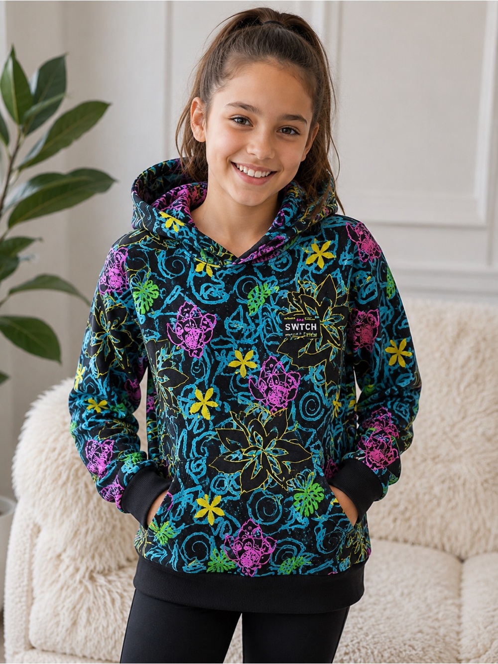 Disney Space traveler Stitch Hoodie size YL (11/12)